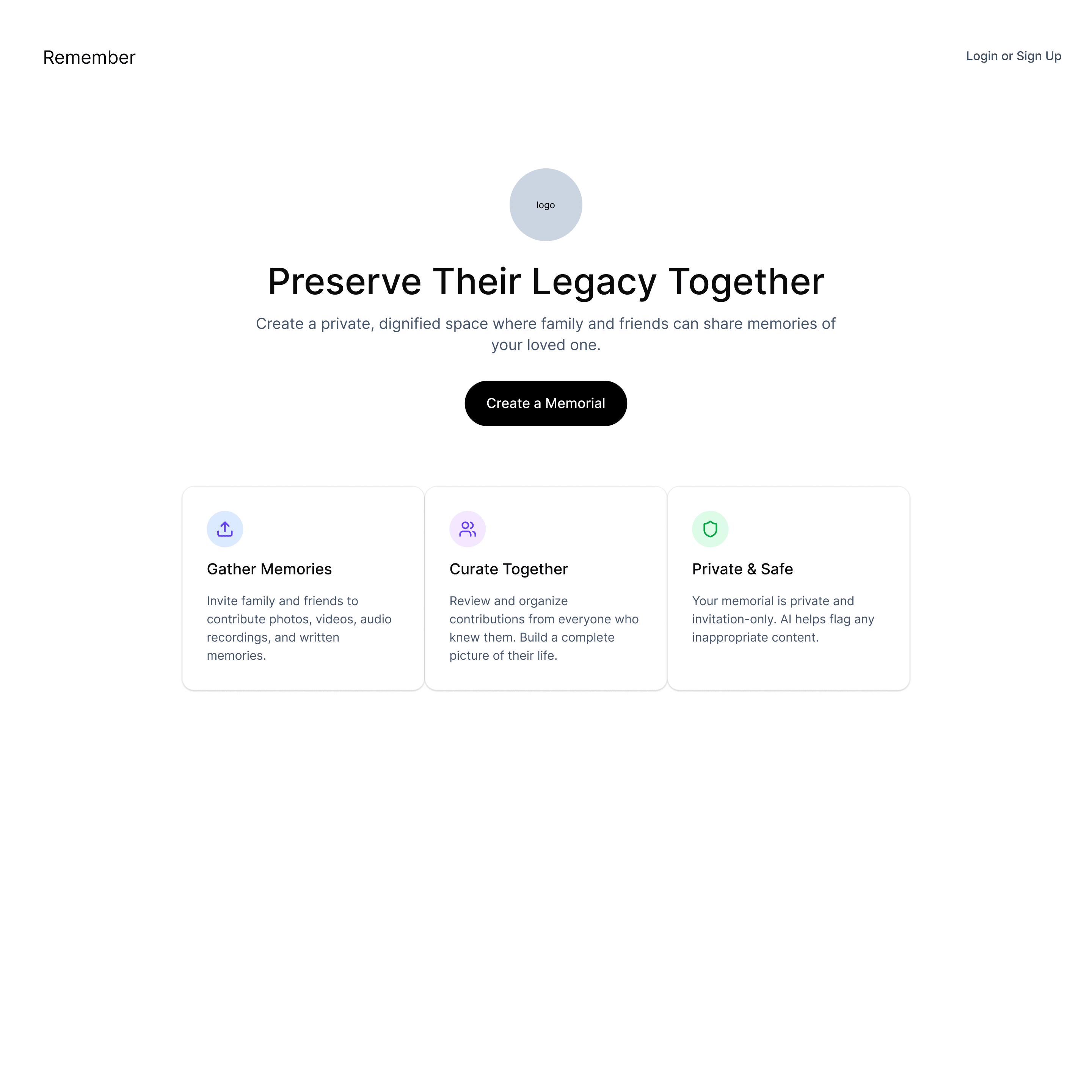 Landing page