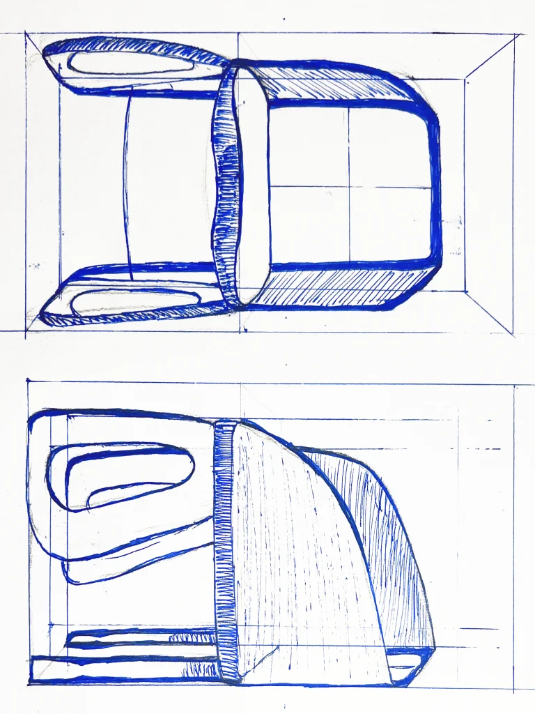 Arco chair sketch