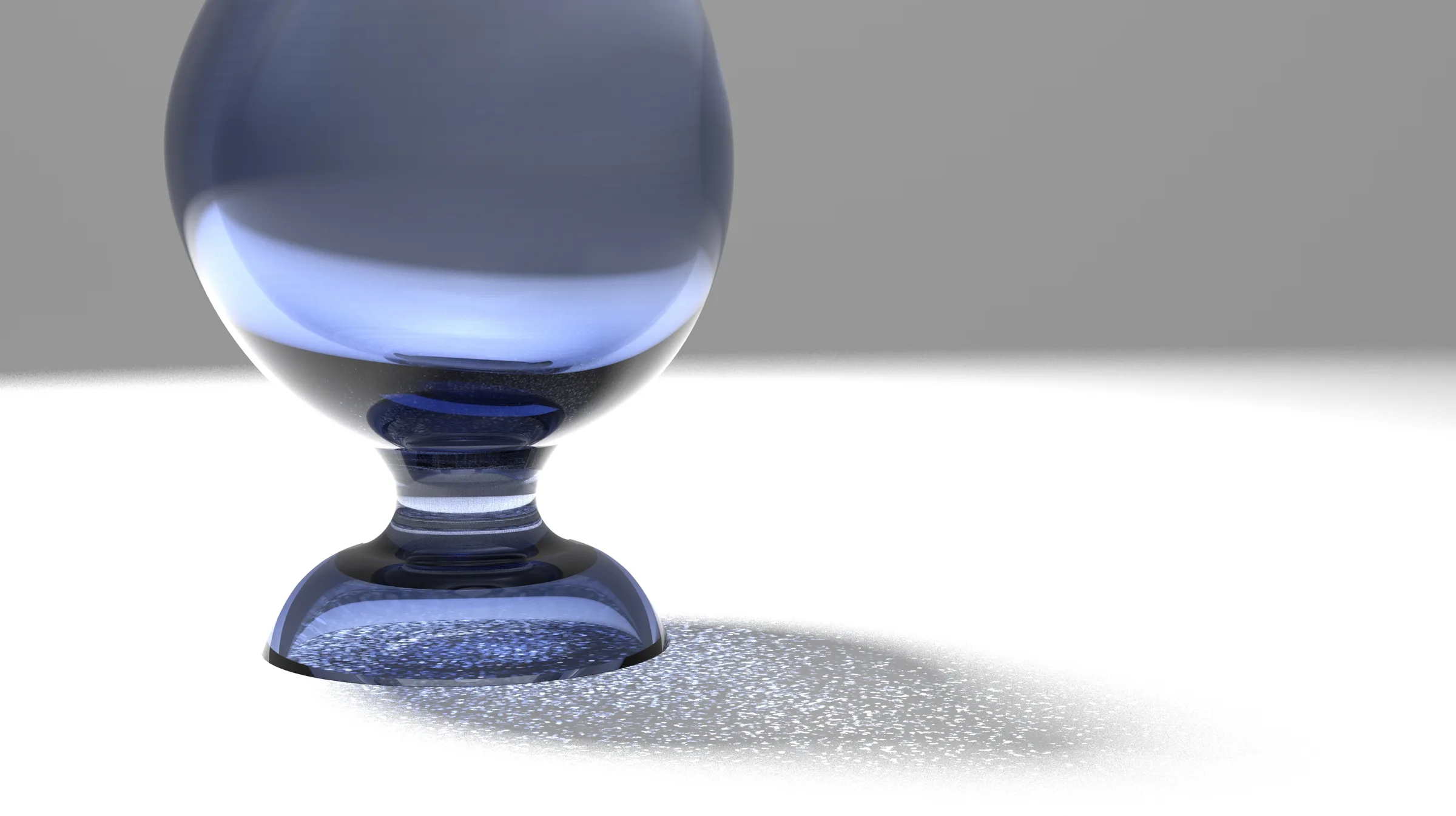 Oblique Vase render, base detail